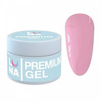 Гель для нарощування Luna Premium Gel 15 рожева троянда 30 мл