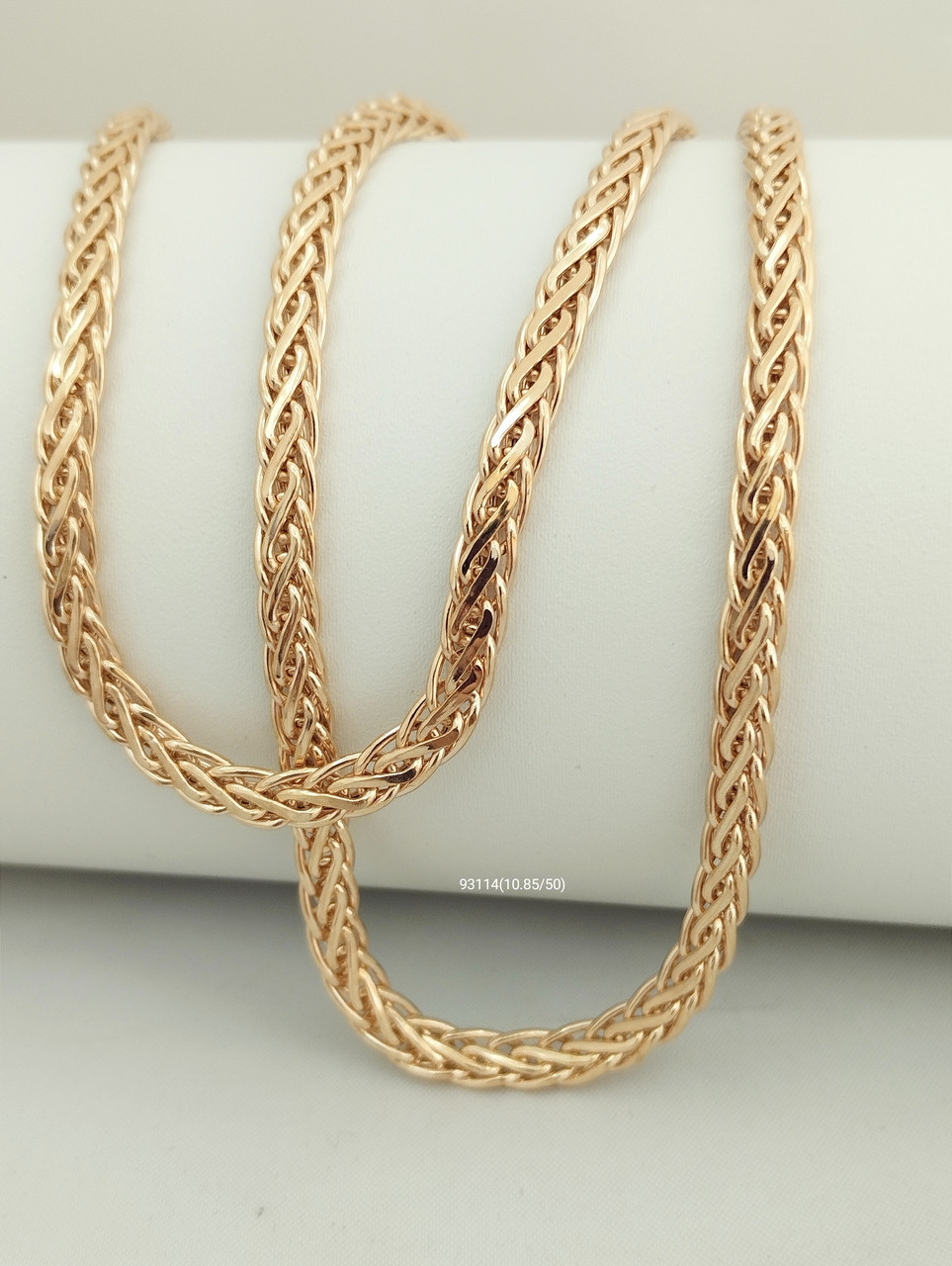 Золотий ланцюг колосок.Ланцюг золотий косичка.