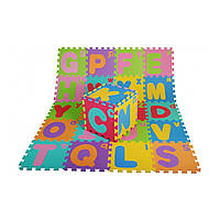 Пенопластовые буквы-пазлы для детей 3+ Пена EVA + прописные строчные буквы алфавита + напольный коврик