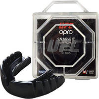 Капа односторонняя детская мгновенного использования OPRO Snap-Fit UFC (возраст до 10) Черная