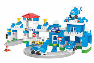 Конструктор Technok Toys 8447 відділення поліції (патрульна машина, мінівен, вертоліт) 180 деталей у коробці