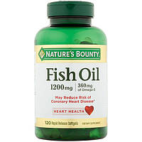 Риб'ячий жир Омега-3 Nature's Bounty Fish Oil 1200mg (360mg of Omega-3) 120 шт.