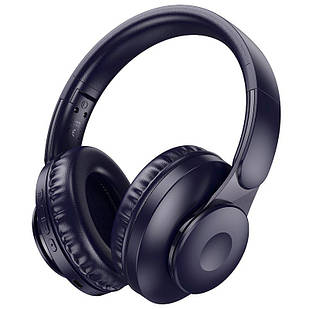 Навушники HOCO Enjoy BT headset W45 |BT5.3/AUX, 46h| сині