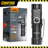Портативний світлодіодний ліхтарик VIDEX VLF-A244RH 600Lm 5000K