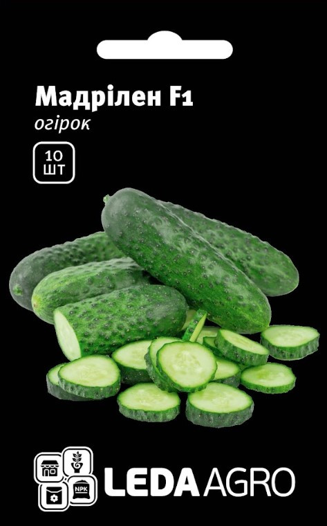 Огірок Мадрілен F1, 10 шт (Leda Agro), фото 1