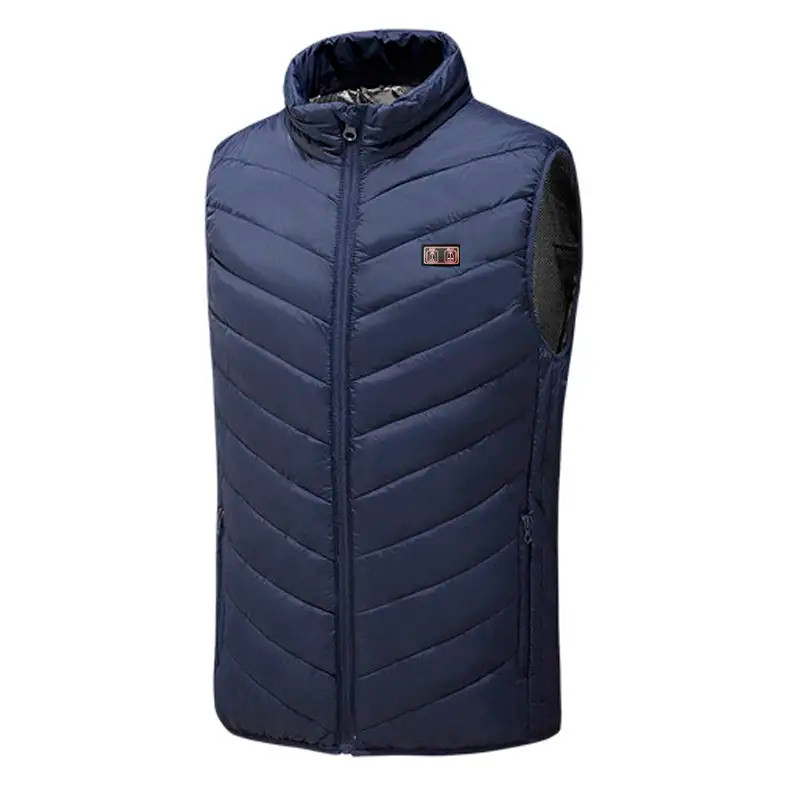 Жилетка з підігрівом від повербанка USB M01-9S Blue 5XL 5 зон підігрівання для туризму 9 шт., фото 1