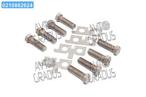 Р/к кріплення маховика ЯМЗ (болт маховика 8 шт, пластина лев+правий по 2 шт.) 236-1005127/8/9