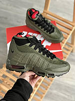 Кроссовки зимние Nike 95 Sneakerboot Green мужские зеленые термо найк теплые стильные модные крутые сникерсы