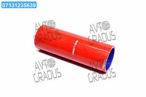 Патрубок радіатора КРАЗ 6510 нижній (СИЛІКОН червоний, D=60 мм, L=200 мм) 65055-1303010