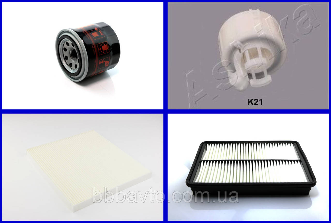 Набір для ТО двигуна HYUNDAI SANTA FE 2.4 л, 188 л.с., бензин (Фільтра SHAFER 4 шт  ), фото 1