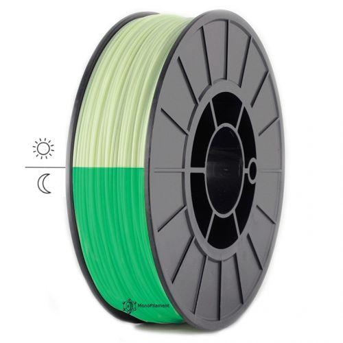 PLA ФОСФОРЕСЦЕНТНИЙ ЗЕЛЕНИЙ для 3D друку ,1.75 мм, 0.5 кг, фото 1