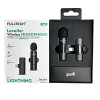 Бездротовий мікрофон Fulltech FM2 Type-C з перехідником lightning мікрофон петлічка для айфона андроїда