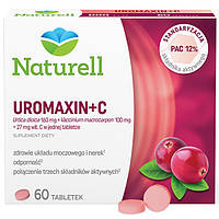 Naturell Uromaxin + C екстракти журавлини та кропиви + вітамін С,  60 таблеток