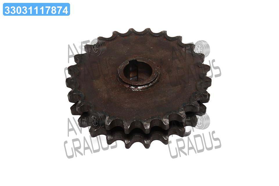 Зірочка Z = 24 (d = 40мм t = 25,4) бітера подвійна ПРТ-10 (в-во Україна) ПРТ 10.02.290-А