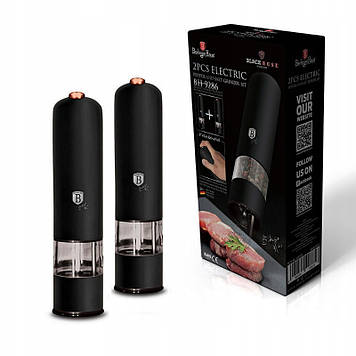 Набір електричних млинів для спецій Black Rose Collection BH-9286: