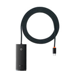 USB-хаб Baseus Lite Series 4-in-1 2m Black (WKQX030501)