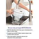 Фільтр для жорсткої води вдома Глечик Brita Marella 2,4 л Білий зі змінними картриджами 4 шт, фото 9