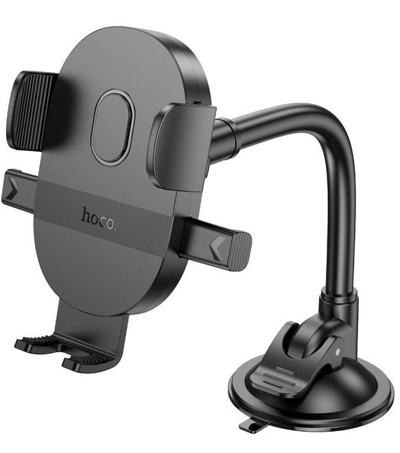 Тримач HOCO Mighty one-button Car holder (windshield) H20 чорний