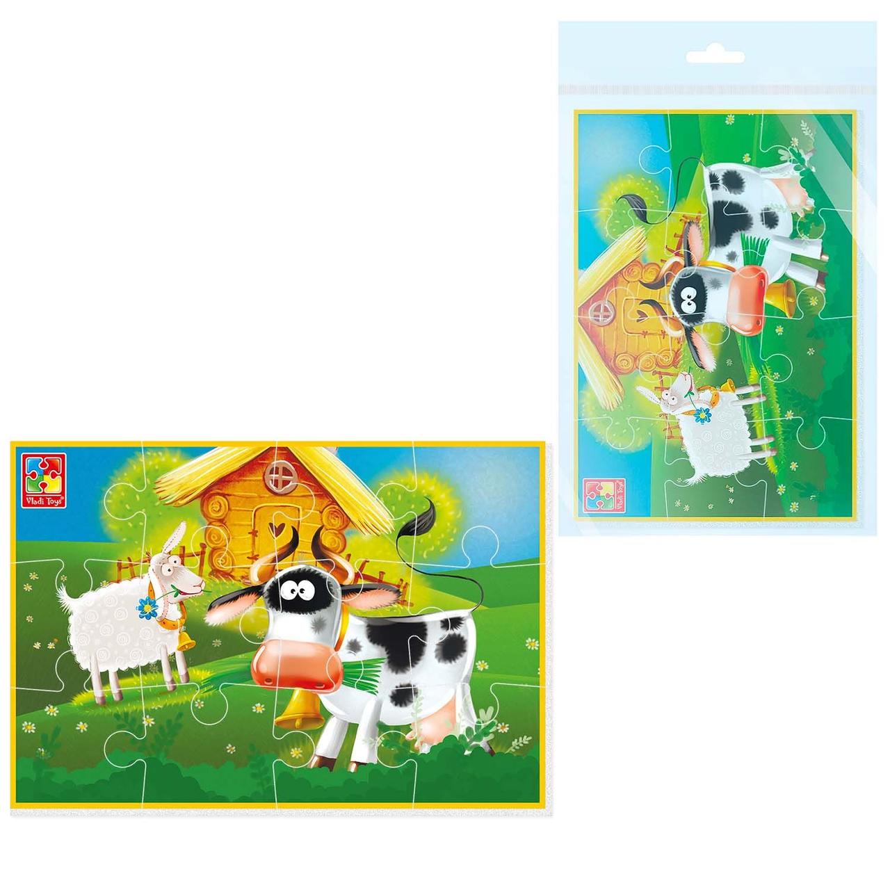 Гр М'які пазли А4 "Малюк зможе. Ферма"  VT1103-97 (50) "Vladi Toys", в пакеті, фото 1