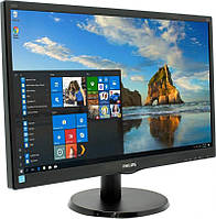 БУ Монитор 23.6" LED TN+film, Philips 243V5LAB, 1920 x 1080 (FullHD), 5 мс, 16:9, VGA, DVI, Audio