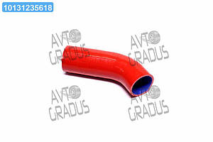 Патрубок радіатора ЗІЛ 130,131 нижній (СИЛІКОН червоний, D=50 мм, L=220 мм) 130-1303025