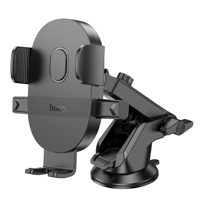 Тримач HOCO Mighty one-button Car holder H19 (center console) чорний