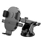 Тримач HOCO Mighty one-button Car holder H19 (center console) чорний, фото 6