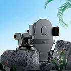 Тримач HOCO Mighty one-button Car holder H19 (center console) чорний, фото 8