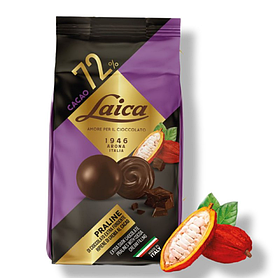 Цукерки Laica Praline 72% Cacao 90g