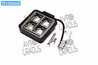 Фара LED квадратная 64W, 10-30V узкий луч DK.4SQ.0111