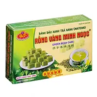 Халва из Маша с зелёным чаем Матча Rong Vang Minh NgocGreen Bean Cake в коробке 280г (Вьетнам)