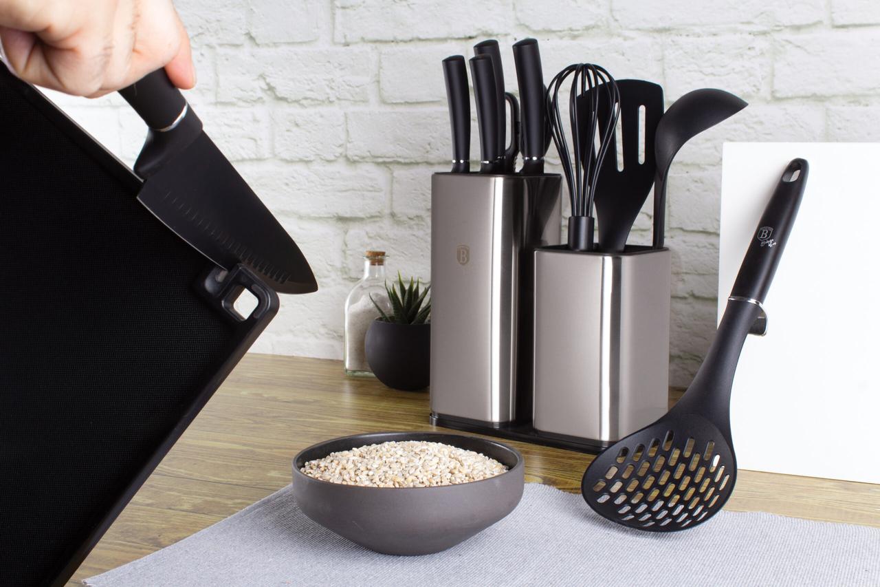 Набір кухонних приладів та ножів з підставкою Berlinger Haus ВН 6247, фото 1