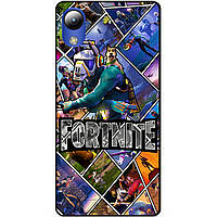 Силіконовий чохол бампер для ZTE Blade L8 з картинкою Фортнайт Fortnite