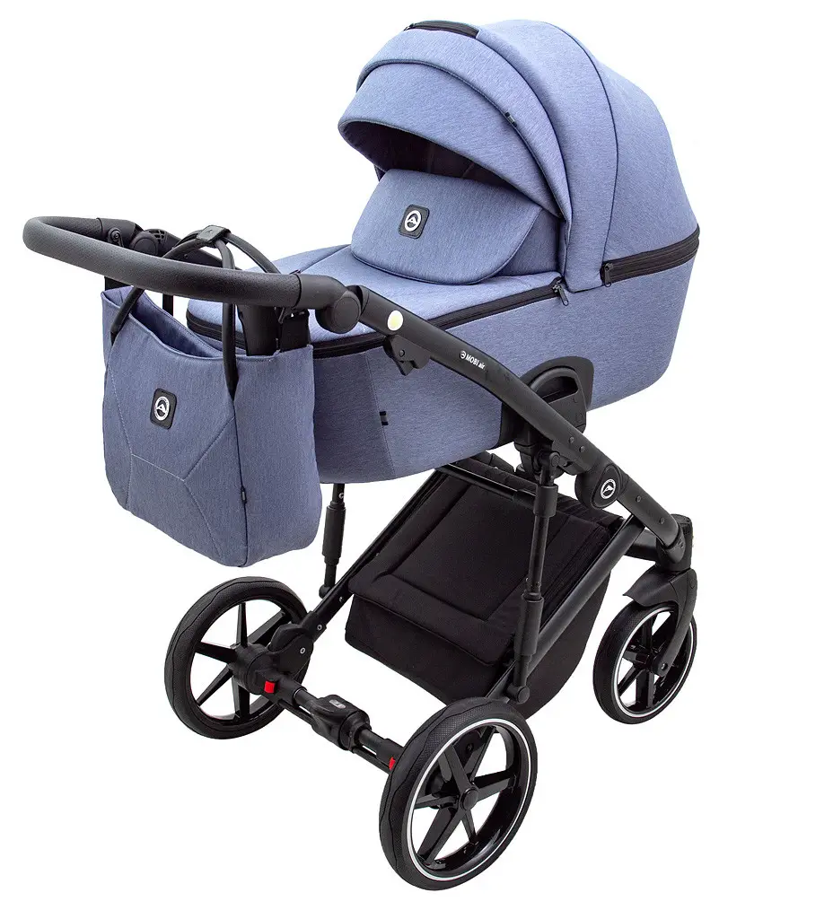 Коляска 2 в 1 Adamex Mobi Air Thermo Lux TK-54 блакитна