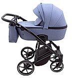 Коляска 2 в 1 Adamex Mobi Air Thermo Lux TK-54 блакитна, фото 3