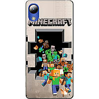 Силіконовий чохол бампер для ZTE Blade L8 з картинкою Minecraft Майнкрафт