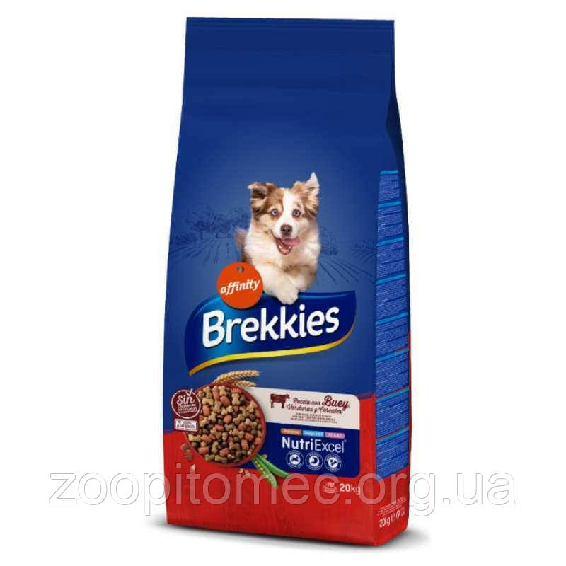 Корм для собак Brekkies (Брекіс) Dog Beef яловичина, 20 кг, фото 1