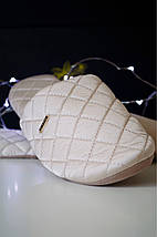 Капці молочні. TM "Silk Kiss". Тканина 100% натуральний шовк, фото 4