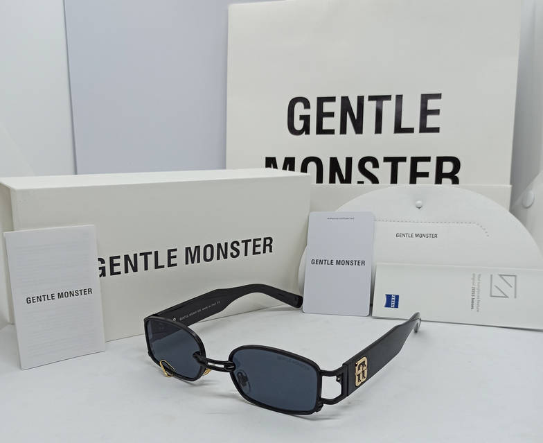 小物 gentlemonster Gentle Monster очки унисекс солнцезащитные черные в черном металле