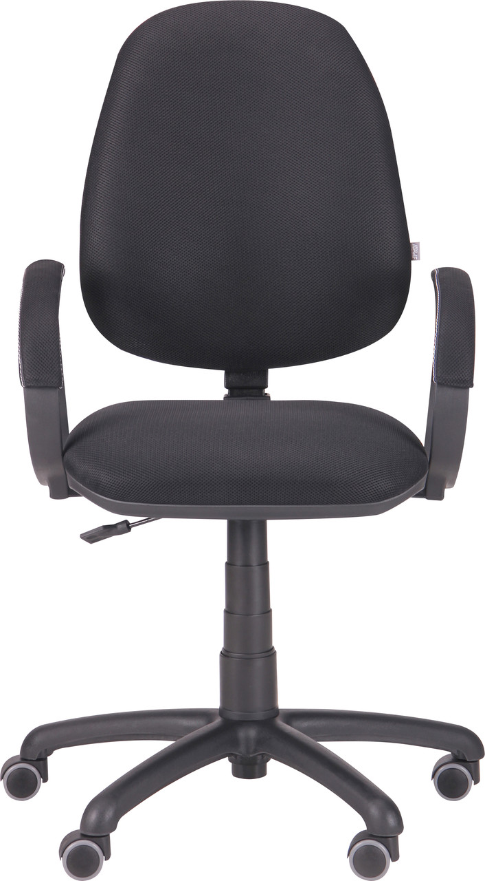 Офисное кресло для операторов офиса с подлокотниками, регулировкой на колесиках FIT / АМФ-8 Сетка черная AMF - фото 2 - id-p2019597081