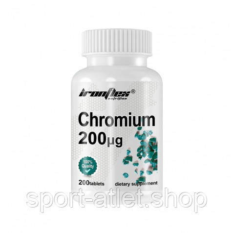 Вітаміни та мінерали IronFlex Chromium 200, 200 таблеток ТЕРМІН 12.24