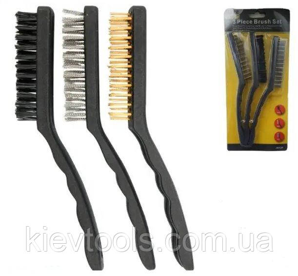 Набір ручних щіток по металу 3 шт 210 мм Reli