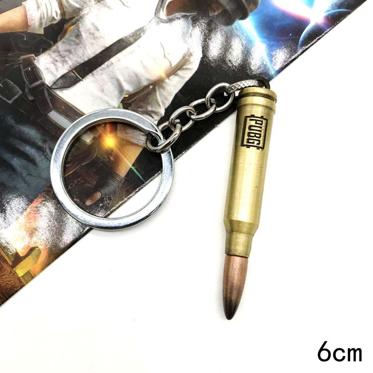 Брелок куля у формі патрона зі знаком PUBG снаряд AKM, фото 1