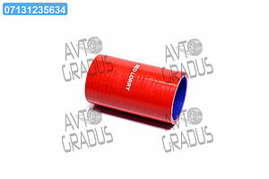 Патрубок радіатора КРАЗ 250,260 нижній (СИЛІКОН червоний, D=60 мм, L=120 мм) 255-1303011
