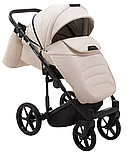 Коляска 2 в 1 Adamex Porto Light ECO SA-8 бежева, фото 4