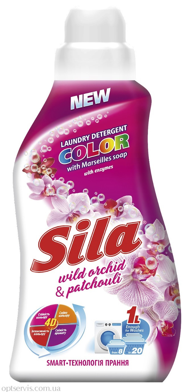 Засіб для прання кольорових речей Sila Color 1л, фото 1