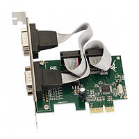 PCI-E Контролер 2xCOM (RS232), WCH CH382L, RTL (B00005)