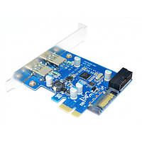 PCI-E Контролер USB3.0 (2ext. 19pin. SATA) NEC, RTL (B00559)