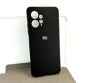 Чохол на Xiaomi Redmi Note 12 4G накладка Silicone Case чорний силіконовий