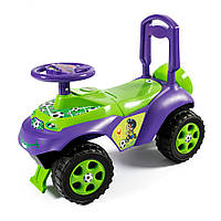 Каталка Машина 0141 салатова-фіолетова (не музична) толокар Долоні машинка для катання